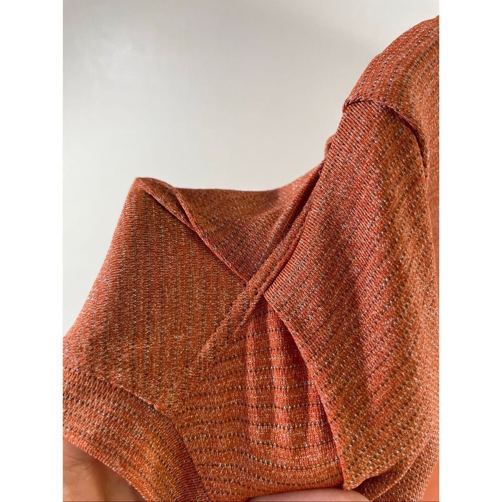 Lululemon Burnt Orange Caps Sleeve Top Size L-XL - Picture 5 of 8